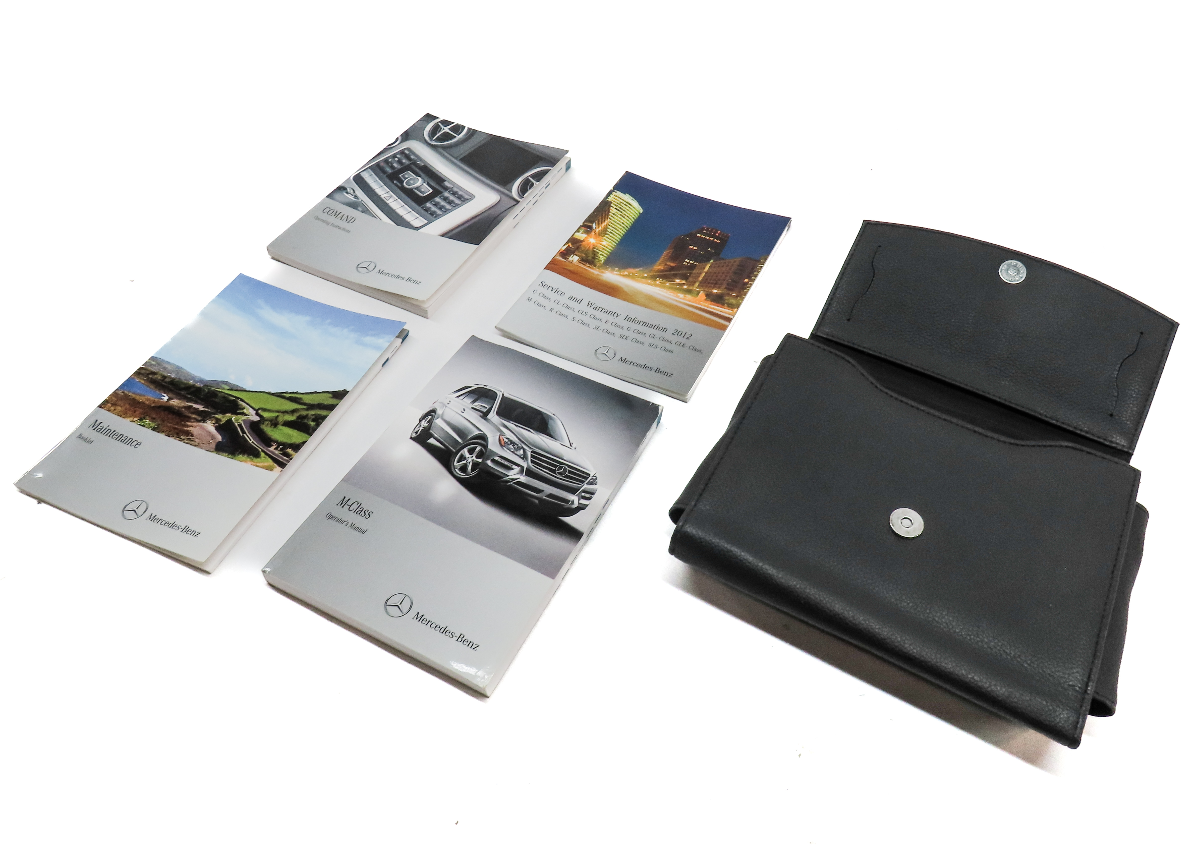 2012 MERCEDES ML550 (W166) 4.6L (278.928) OWNER'S MANUAL BOOKLET SET w/ CASE — exact item pictured